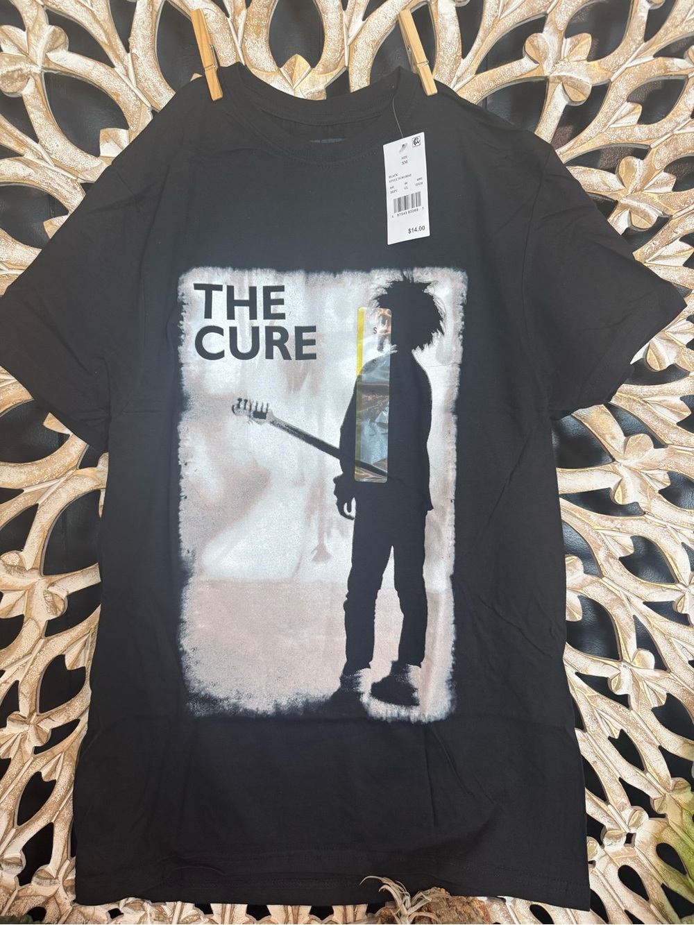 The Cure Graphic Tee - Black with White Print